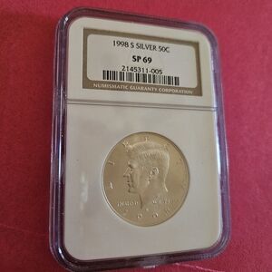 Certified Silver 1998 S 50C Collector Coin - SP69